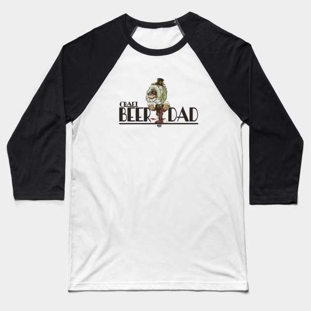 Largemouth Bass Craft Beer Dad Baseball T-Shirt by Mudge